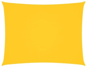sárga téglalap alakú oxford-szövet napvitorla 3 x 4,5 m