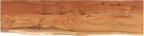 vidaXL tömör akácfa téglalap alakú fali polc 120 x 30 x 3,8 cm