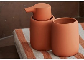 Narancssárga-bézs frottír bio pamut fürdőlepedő 70x140 cm Arto – Blomus