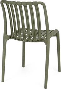 Zöld műanyag kerti szék Billie – Bizzotto