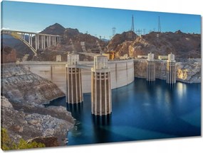 Vászonkép 90x60 Gát Tájkép