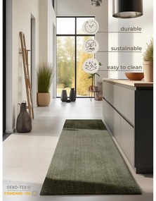 Khaki juta futószőnyeg 80x200 cm Bouclé – Hanse Home