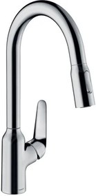 Hansgrohe Focus M42, mosogató csaptelep M4216-H220 kihúzható spray-vel, króm, HAN-71820000