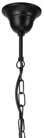 Csillár láncon DONATO 5xE14/40W/230V fekete