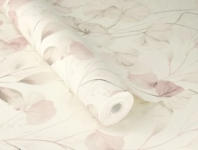 Vinil tapéta flizelin Virágok Levelek 3D hatás