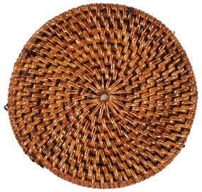 Barna rattan poháralátét szett 6 db-os – Tiseco Home Studio
