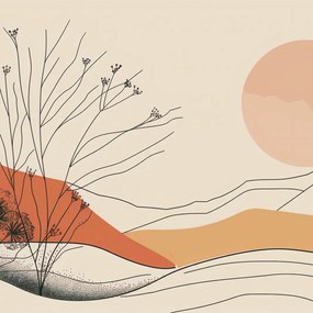 Poszter 40x40cm Sivatagi dűne