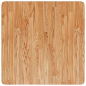 világosbarna kezelt tömör tölgyfa négyzet asztallap 70x70x4 cm