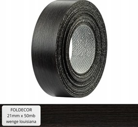 Bútorszegély ragasztóval melamin furnér wenge louisiana 21 mm 50 mb