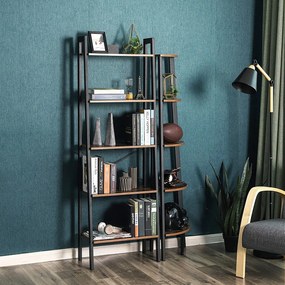 Könyvespolc TAYLOR 5 polc 172x56 cm, rusztikus barna