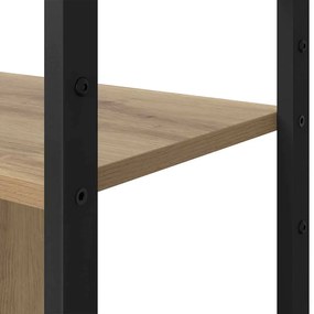 Könyvespolc kézműves tölgy 80 x 30 x 155.5 cm Faanyag