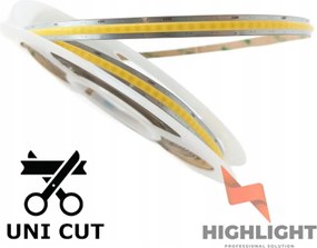 1m Led szalag Cob Free-CUT 24V 10W 528 LED/m Hideg fehér 6000k