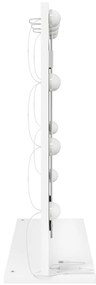 LED világítással ellátott sminktükör Fehér 60x55x18 cm