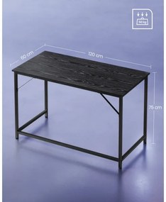 SOLEA fekete íróasztal