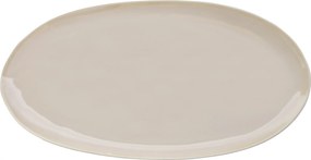 Verlo Eter Ovális tányér, 34,5x15 cm, bézs