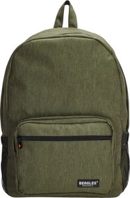 Zöld könnyű iskolai hátizsák „Rock”