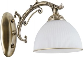Italux klasszikus fali lámpa feneza antik bronz fehér itxwl-5122-1