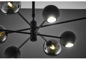 Jupiter 1975 - Csillár rúdon MOKA 4xGU10/10W/230V + 4xG9/10W/230V fekete/króm