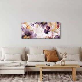 Kép - Akvarell virágok (120x50 cm)