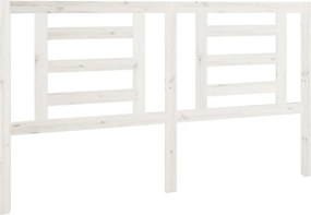 vidaXL fehér tömör fenyőfa ágyfejtámla 166 x 4 x 100 cm