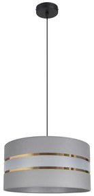 Csillár zsinóron CORAL 1xE27/60W/230V á. 40 cm ezüst