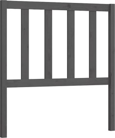 vidaXL szürke tömör fenyőfa ágyfejtámla 96 x 4 x 100 cm