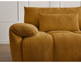 Mustársárga zsenília kanapé 264 cm Ivane – Bobochic Paris