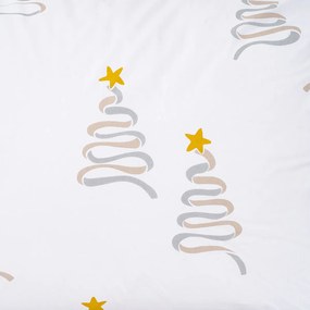 4Home Christmas tree pamut ágyneműhuzat, 140 x 200 cm, 70 x 90 cm, 140 x 200 cm, 70 x 90 cm