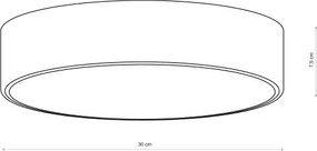 Brilagi - Fürdőszobai mennyezeti lámpatest CLARE 2xE27/24W/230V, átm. 30 cm, IP54, barna