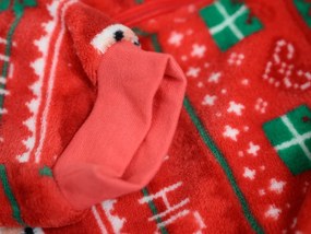 CHRISTMAS ONESIE gyerek overál piros - többféle méretben Méret: 110 - 116