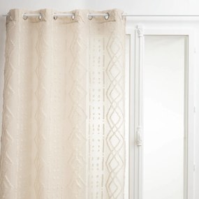 Nappali Függöny Bézs, Áttetsző Etnikai Mintás 140 X 240 CM