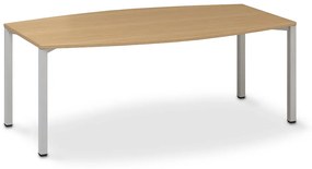ProOffice tárgyalóasztal 200 x 110 cm, bükkfa