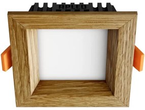 APLED - LED Lámpa SQUARE WOODLINE LED/3W/230V 4000K 9x9 cm tölgy tömör fa
