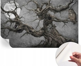 Fotótapéta Öntapadós Dekoratív tapéta Rejtélyes bagoly 416x254 cm