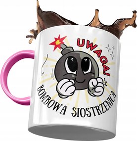 Rózsaszín Bögre Unokahúgnak Születésnapra Ajándék Nyomtatott Fotóval