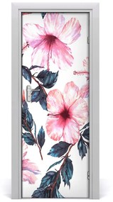 Ajtó tapéta hibiszkusz 85x205 cm