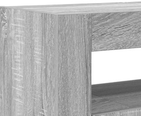 Oldalszekrény Szürke sonoma Műszaki fa 116 x 30 x 75 cm