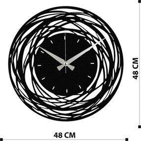 Enzoclock fém falióra, 48×48 cm – S022