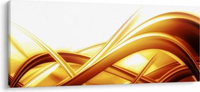 Kép - Sárga absztrakció (120x50 cm)