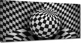 Festmények 180x90 Absztrakt fekete-fehér