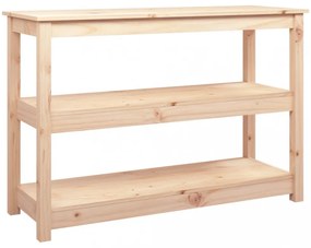 tömör fenyőfa tálalóasztal 110x40x74 cm