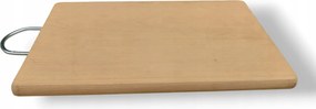 Fa bükk vágódeszka erős natúr fogantyúval 33x21x1,5 cm