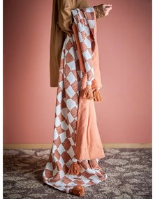 Barna-bézs pamut takaró 130x150 cm Chola – Bloomingville