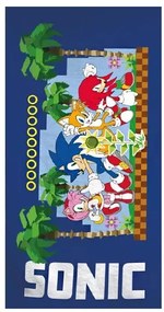 Sonic a sündisznó fürdőlepedő, strand törölköző 70x140cm (Fast Dry)