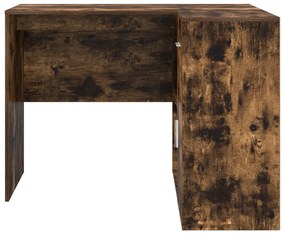 vidaXL Sarok Íróasztal Füstölt Tölgy 102x88x75 cm Hajlított Fa