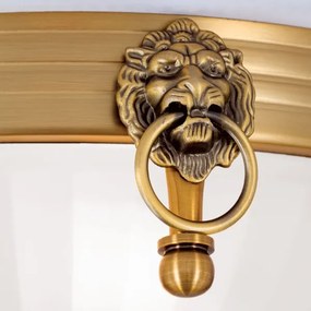 Orion DL 7-522/31 - Mennyezeti lámpa ROCCA 2xE27/60W/230V átm. 31 cm bronz/fehér