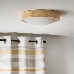 Mennyezeti lámpa NATURAL SLIM 1xE27/60W/230V ø 27 cm fenyő