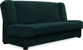 PIANO ágyazható kanapé zöld velúr kárpittal