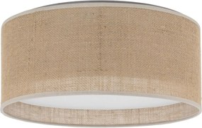 TK LIGHTING 5798 JUTA Ernyős Mennyezeti Lámpa Bézs, Fehér E27 IP20