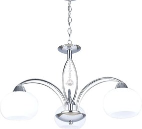 PREZENT 61457 ARAGONA Modern Csillár Fehér, Króm E27 IP20
